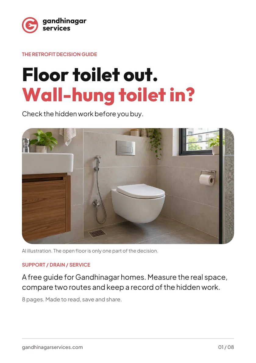 Actual A5 cover of the Wall-Hung Toilet Retrofit Guide
